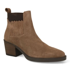 Botine din piele naturala IULIA Taupe - Img 3