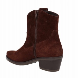 Cizme din piele naturala SELINA Brown - Img 3