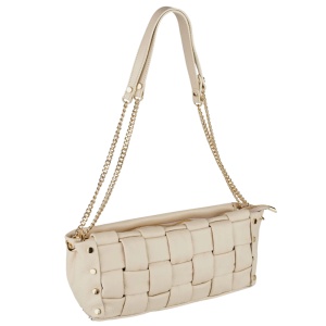 Geanta din piele naturala LILIA Beige - Img 2