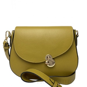 Geanta din piele naturala LUCRETIA Mustard