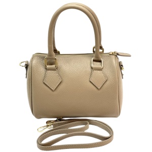 Geanta din piele naturala MAELIS Beige - Img 3