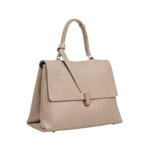Geanta din piele naturala NIKA Beige - Img 2