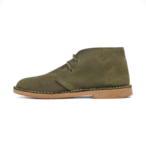 Ghete din piele intoarsa DIGO Khaki - Img 3