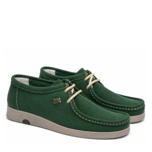 Mocasini din piele intoarsa SAFARI Verde