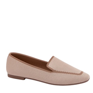 Pantofi din material textil impletit AITANA Beige