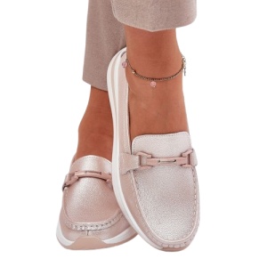 Pantofi din piele naturala MARTINA Rose - Img 2