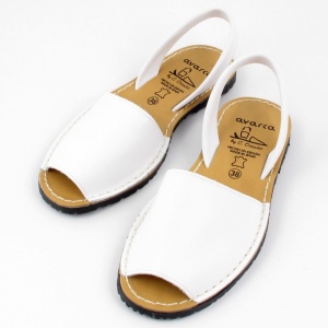 Sandale din piele AVARCA CLASIC White - Img 5