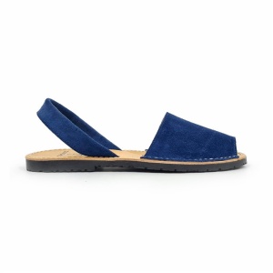 Sandale din piele AVARCA NUBUCK Blue - Img 7