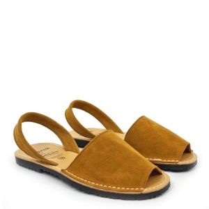 Sandale din piele AVARCA NUBUCK Camel