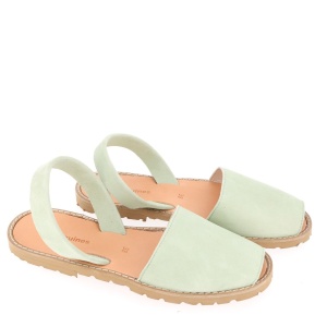 Sandale din piele MINORQUINES NUBUCK Cucumber