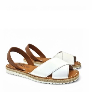 Sandale din piele naturala, AVARCA DREAM WHITE