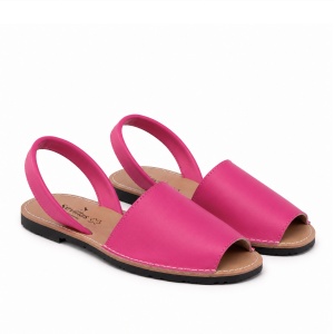 Sandale din piele naturala, AVARCA SEVILLA FUCSIA
