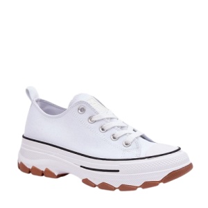 Tenisi cu platforma STEP White