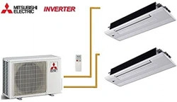 Schema Montaj pentru UNITATE INTERNA MULTISPLIT TIP CASETA 1 DIRECTIE SLIM, CU INVERTER, MITSUBISHI ELECTRIC, ME MLZ-KA50+MLP443W, 18000 BTU, R410A