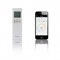 Telecomanda si Comanda Smart-Phone pentru Aparat de aer conditionat Daikin Emura Bluevolution FTXJ20MS-RXJ20M Inverter 7000 BTU Silver