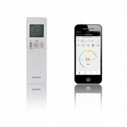 Telecomanda si Comanda Smart-Phone pentru Aparat de aer conditionat Daikin Emura Bluevolution FTXJ50MW-RXJ50M Inverter 18000 BTU White
