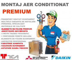 Montaj Aer Conditionat tip Premium pentru aparate de aer conditionat 7000 - 12000 BTU