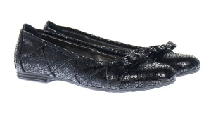 Balerini dama casual din piele naturala de cluoare neagra - ZENA2NCOL - Img 2