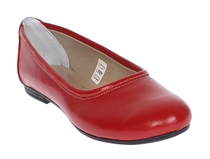 Balerini dama rosii casual din piele naturala - Eva - Img 6