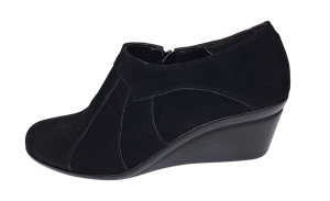 Botine dama rosii din piele naturala intoarsa cu platforme de 5 cm - Mira Velur - Img 4