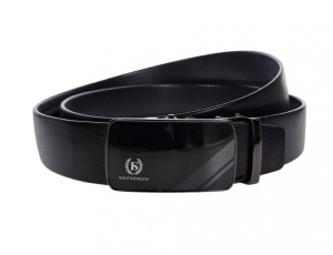 Curea barbati, casual, eleganta, din piele naturala, Negru 3.5cm - CK23N