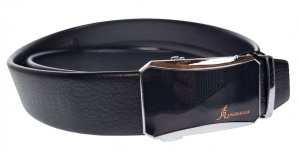 Curea barbati, casual, eleganta, din piele naturala, Negru 3.5cm - CK24N - Img 3