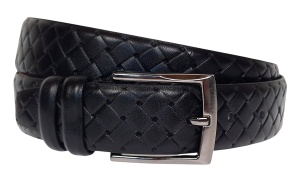 Curea barbati din piele naturala culoare neagra 3.5cm Ciucaleti CLK 236NP - Img 2