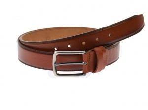 Curea barbati eleganta, din piele ecologica, maro coniac 3.5 cm - DR1500CON