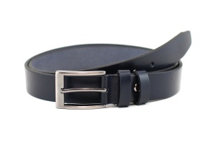 Curea barbati eleganta din piele naturala bleumarin DR1435BL
