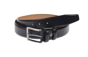 Curea barbati eleganta, din piele naturala, bluemarin 3.5 cm - DR1551BLM - Img 1