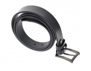 Curea barbati eleganta, din piele naturala, bluemarin 3.5 cm - DR1551BLM - Img 3