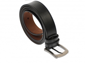Curea barbati eleganta, din piele naturala bordo 3.5 cm - DR170N - Img 3