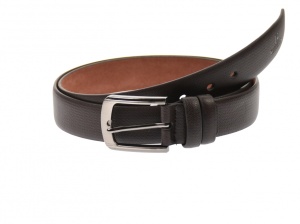 Curea barbati eleganta, din piele naturala ,maro 3.5 cm - DR1320M