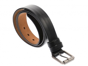 Curea barbati eleganta, din piele naturala, neagra 3.5 cm - DR1216N - Img 4