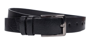 Curea batal barbati, eleganta pentru costum, din piele naturala, Negru, Latime 3.2cm, lungime pana la 170cm - CK86N