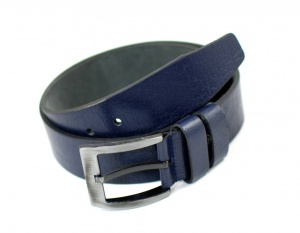 Curea casual barbati din piele naturala - Bleumarin 400CKBLM - Img 3