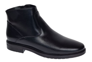Ghete barbati casual din piele naturala cu fermoar GB120N - Img 5