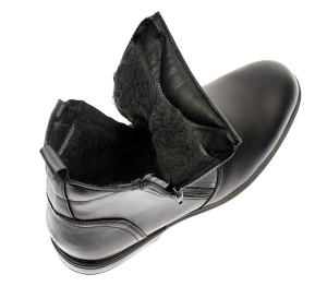 Ghete barbati casual din piele naturala cu fermoar imblanite - GB44N Marimea 41 - Img 5