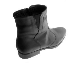 Ghete barbati casual din piele naturala, imblanite, cu fermoar, Steff - Img 4