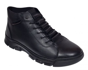 Ghete barbati casual din piele naturala pe calapod lat SPORT23N - Img 3