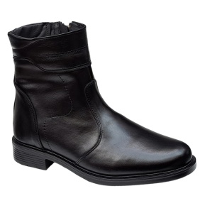 Ghete barbati din piele naturala cu fermoar imblanite GKR715N - Img 5