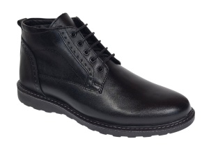 Ghete barbati din piele naturala pe talpa Sport Urban cu siret imblanite GS2019CSN - Img 7
