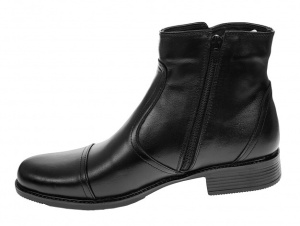 Ghete barbati elegante din piele naturala cu fermoar imblanite GMODN - Img 5