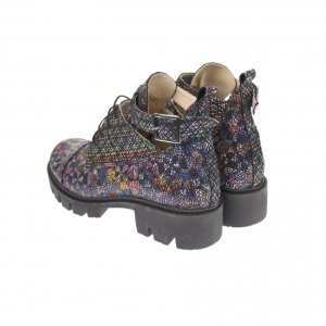 Ghete dama, casual, din piele naturala, multicolor - G213COLOR - Img 3