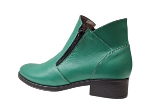 Ghete dama casual din piele naturala Nataly Verde - Img 2