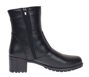 Ghete dama din piele naturala cu fermoar imblanite MVS21CT - Img 5