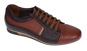 Marimea 40, 41, 44 Pantofi barbati casual din piele naturala Maro 854M - Img 7