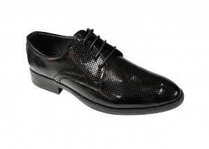 Marimea 44 Pantofi barbati eleganti, din piele naturala, Negru Lac LPB101LACG