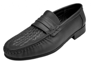 Mocasini barbatesti din piele naturala de culoare neagra GKR15N - Img 4