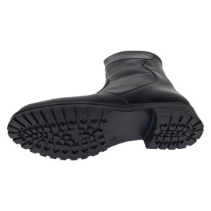 Oferta 38 Ghete dama din piele naturala cu fermoar negre imblanite LMVS21NL - Img 2